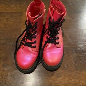 Pink Combat Boots Girls Size 1 Art Class Hot Pink